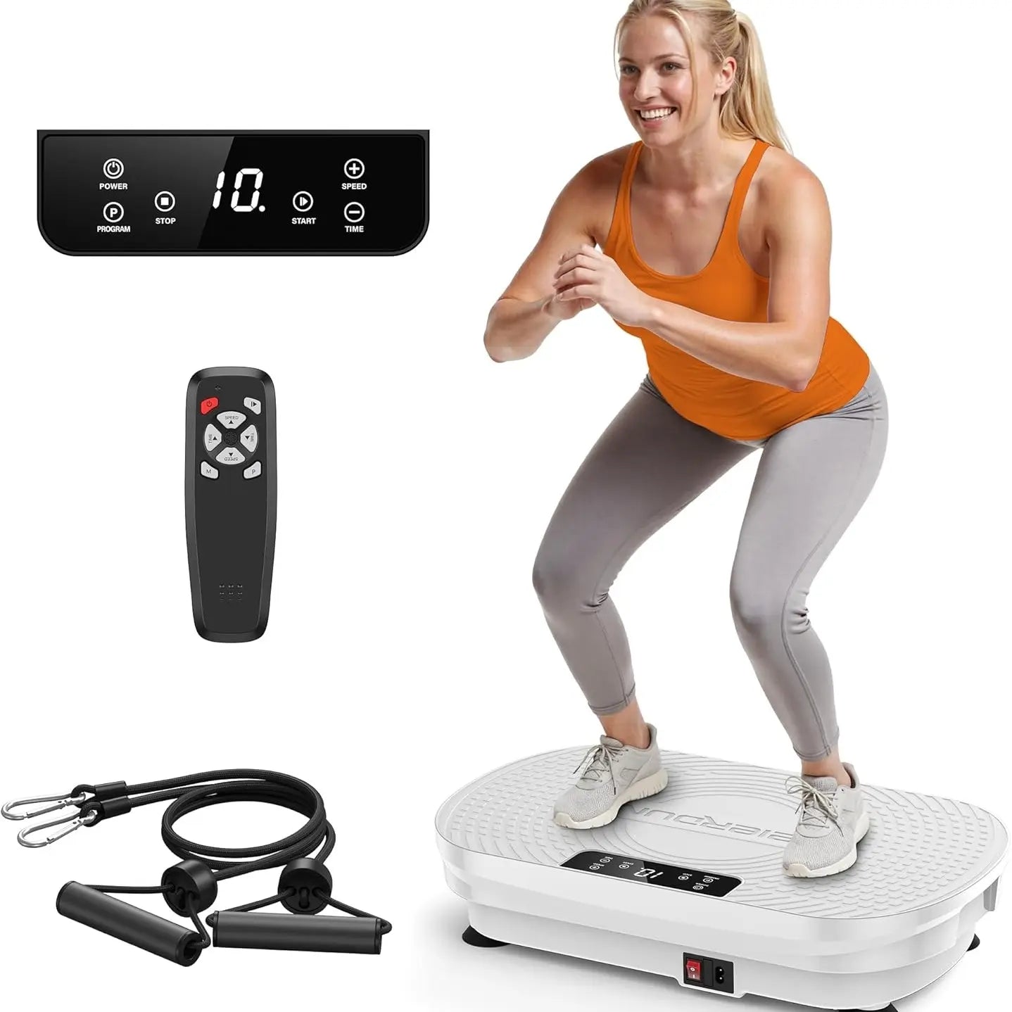 FED Fitness Feierdun Series VP2 Vibration Plate Whole Body Vibration Fitness Platform for Home Full Body Workout & Muscle Toning Training