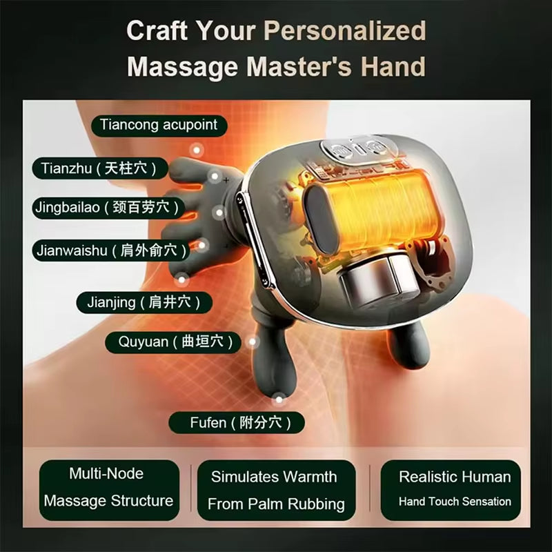 Gymivo N7 Bionic Neck & Shoulder Massager – Deep Kneading Muscle Recovery Device