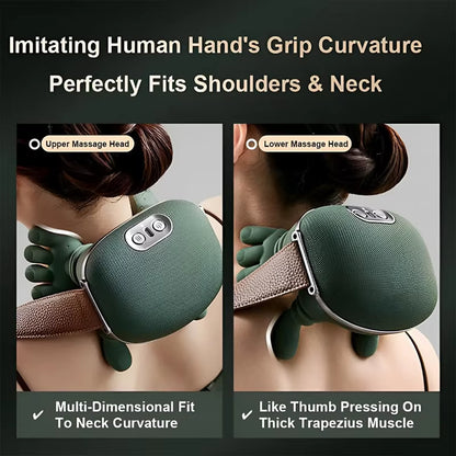 Gymivo N7 Bionic Neck & Shoulder Massager – Deep Kneading Muscle Recovery Device