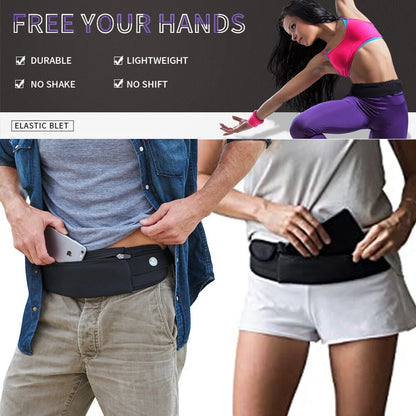 Gymivo Running Belt Bag | Lightweight Sports Waist Pack for Fitness & Travel