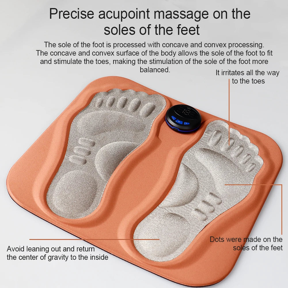 Gymivo EMS Foot Massager Pad – Electric Muscle Stimulator for Foot Relaxation & Recovery