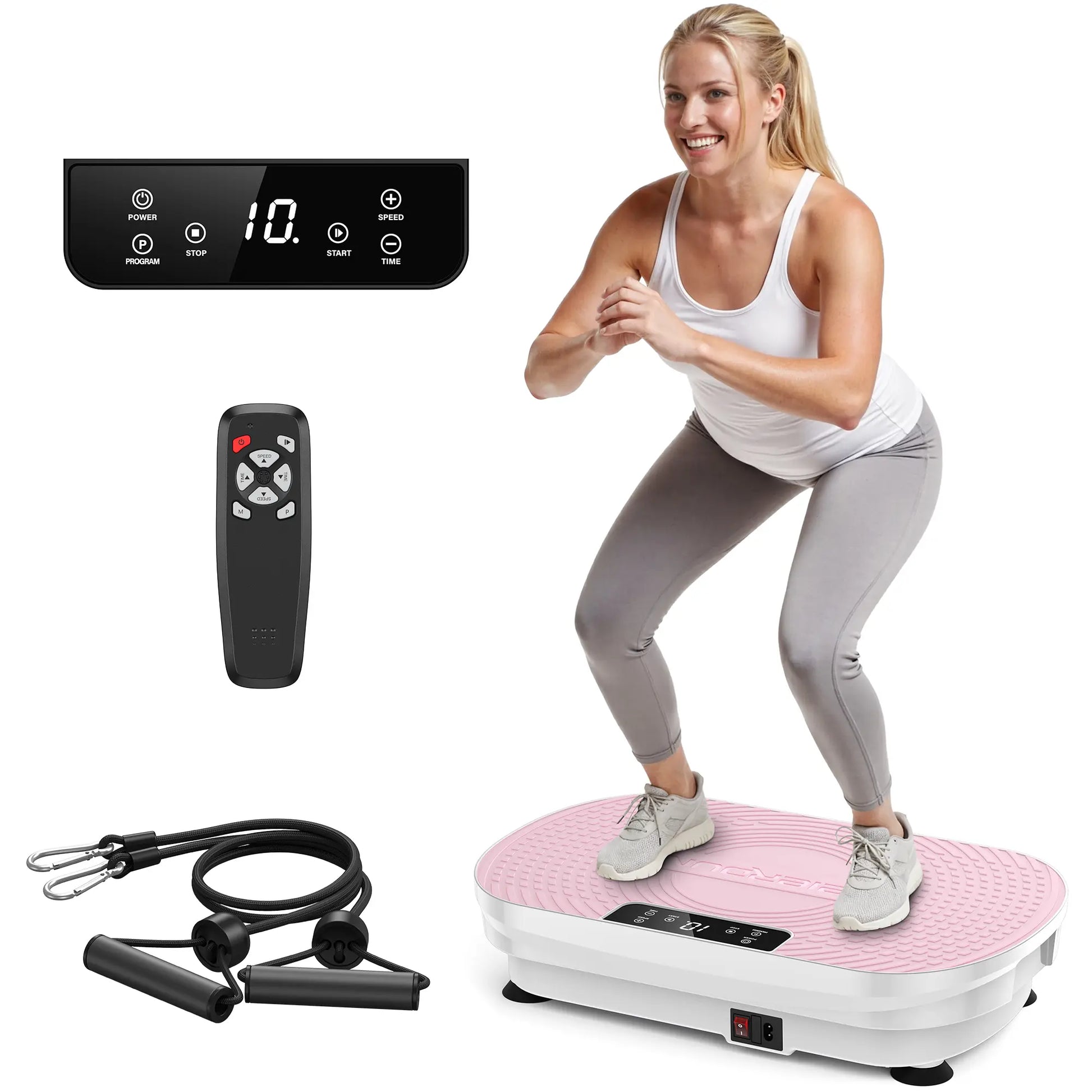FED Fitness Feierdun Series VP2 Vibration Plate Whole Body Vibration Fitness Platform for Home Full Body Workout & Muscle Toning Training