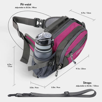 Gymivo Running Waist Bag | Sports Belt for Phone, Bottle & Travel Essentials