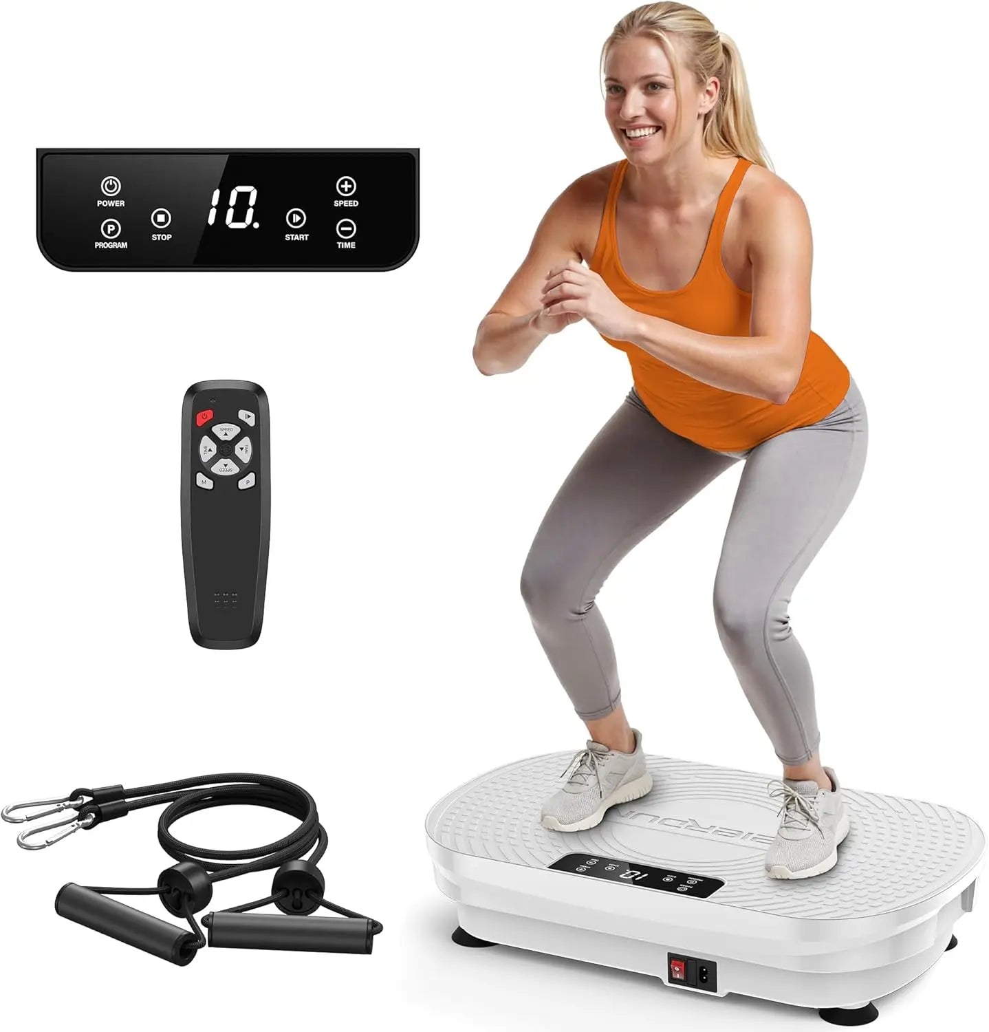 FED Fitness Feierdun Series VP2 Vibration Plate Whole Body Vibration Fitness Platform for Home Full Body Workout & Muscle Toning Training