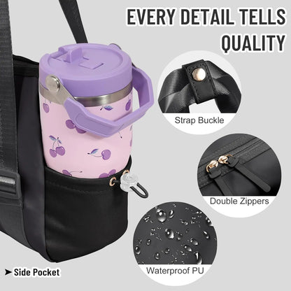 Small Gym Bag for Women，Mini Gym Tote Bag Is Waterproof inside and Out，Travel Duffle Bag Sports Bag Fashionable and Cute for Travel Weekend