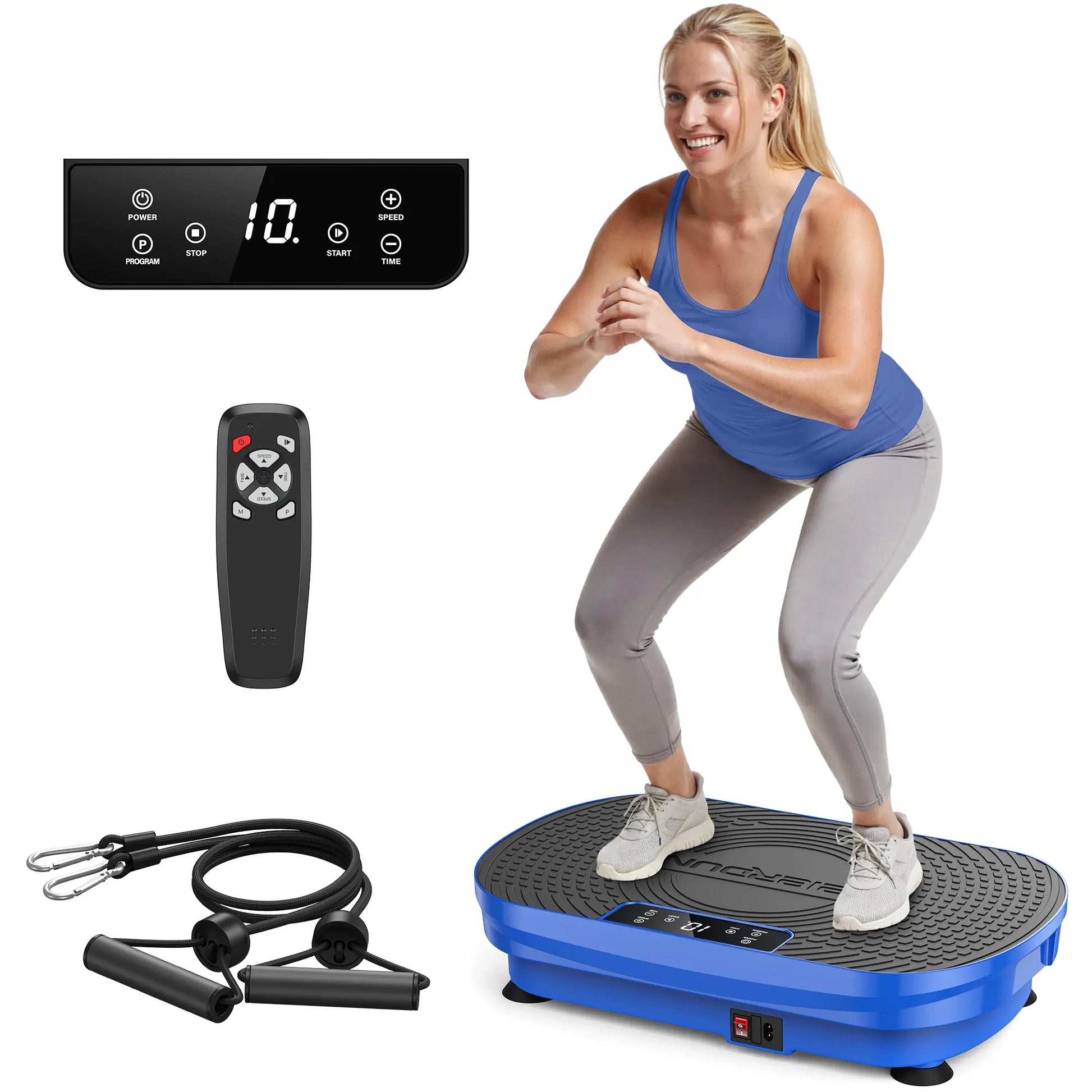 FED Fitness Feierdun Series VP2 Vibration Plate Whole Body Vibration Fitness Platform for Home Full Body Workout & Muscle Toning Training