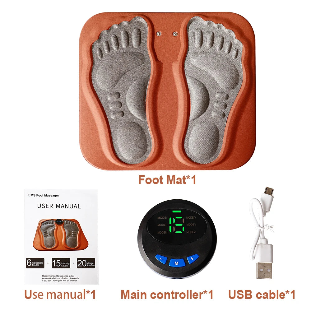 Gymivo EMS Foot Massager Pad – Electric Muscle Stimulator for Foot Relaxation & Recovery