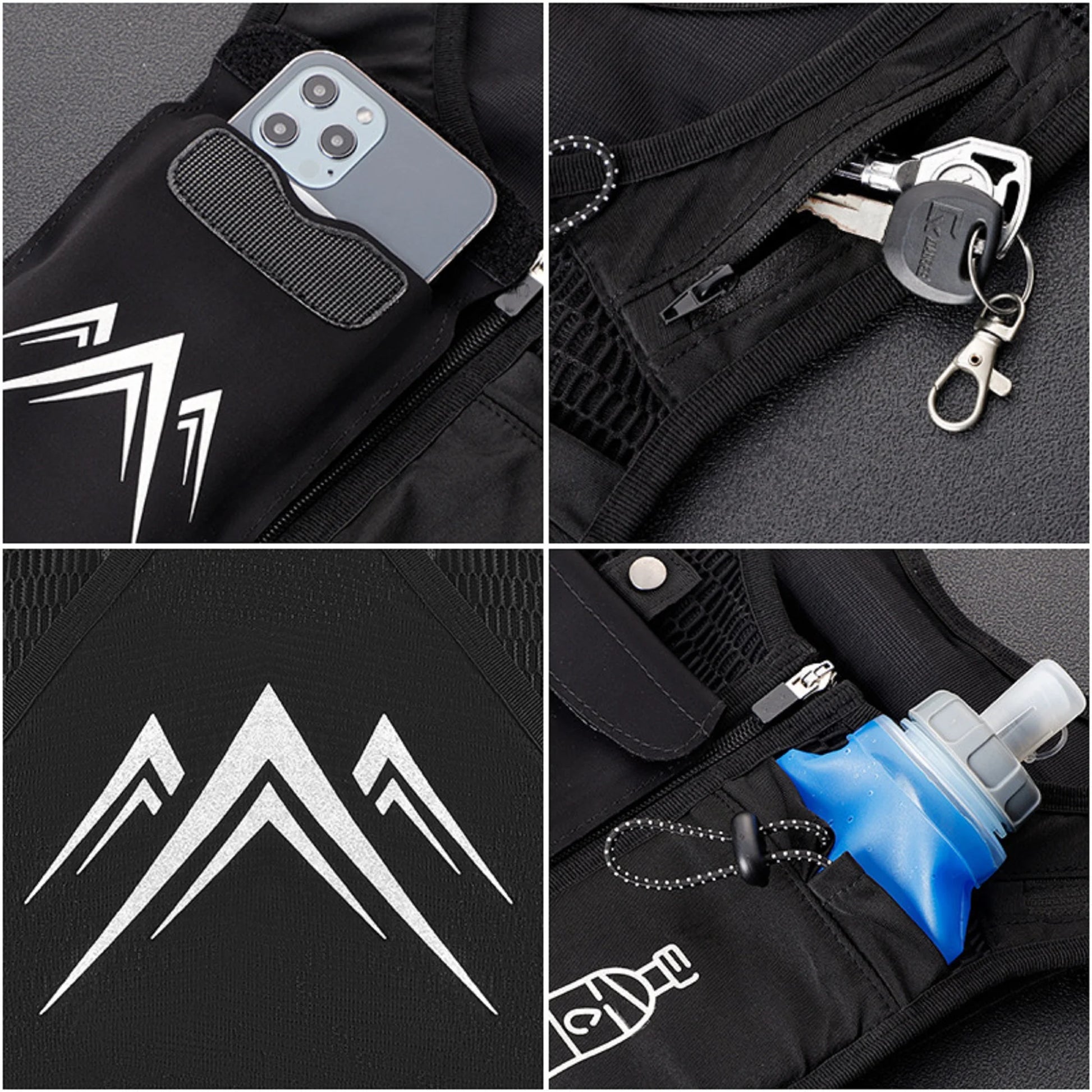 Hydration Running Vest with 500ml Bottle | Gymivo