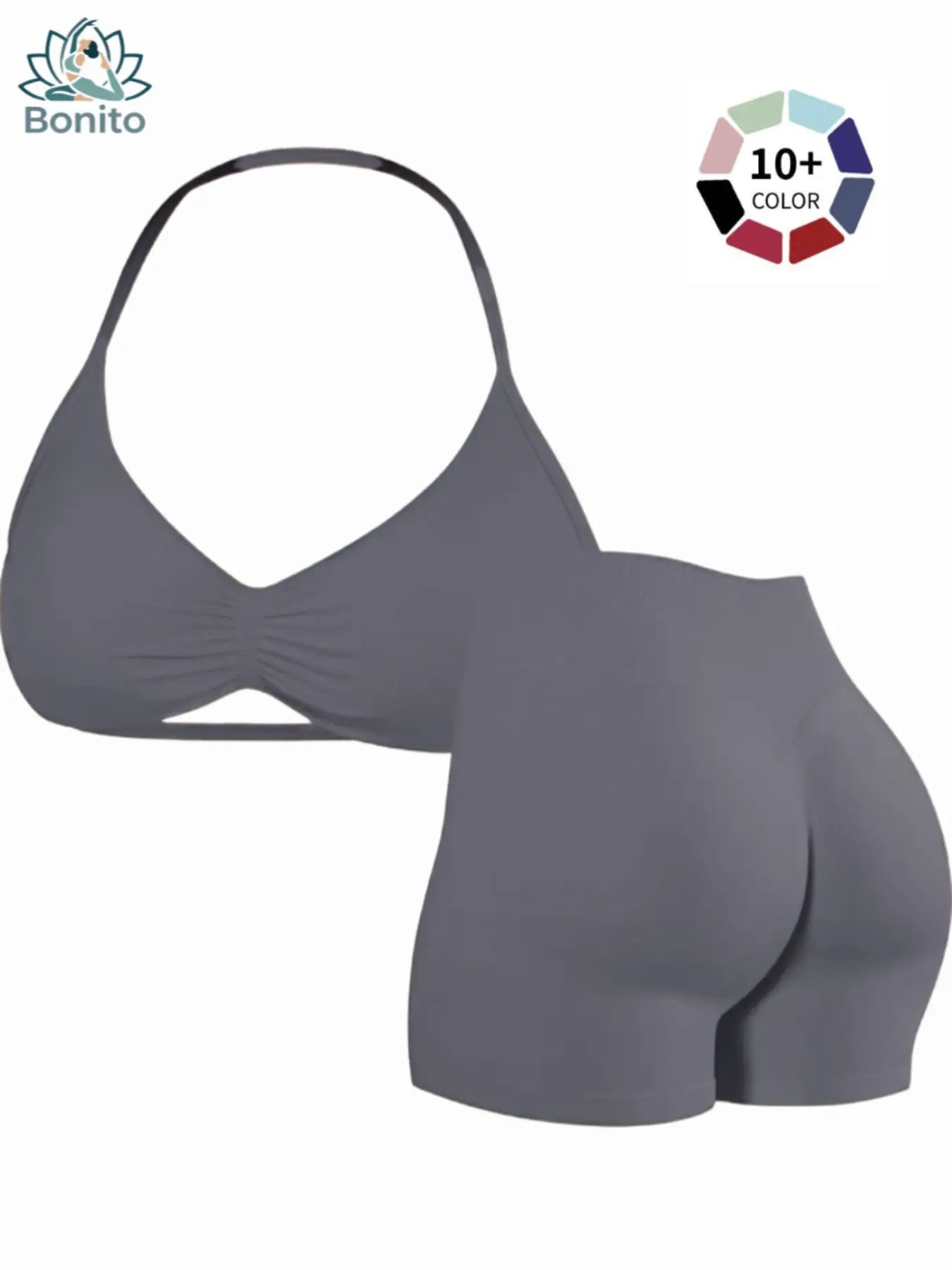 New Women'S Sporty Yoga Set, High-Waisted Tight-Fitting Shorts and Tank Top, Summer Fitness Outfit for Running and Gym Workouts, All Season Activewear, Fitness Clothes, Fitness Apparel, Fitness Clothing