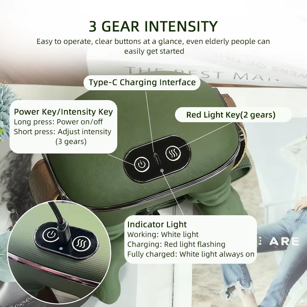 Gymivo Electric Neck Massager | Deep Tissue Muscle Recovery Tool