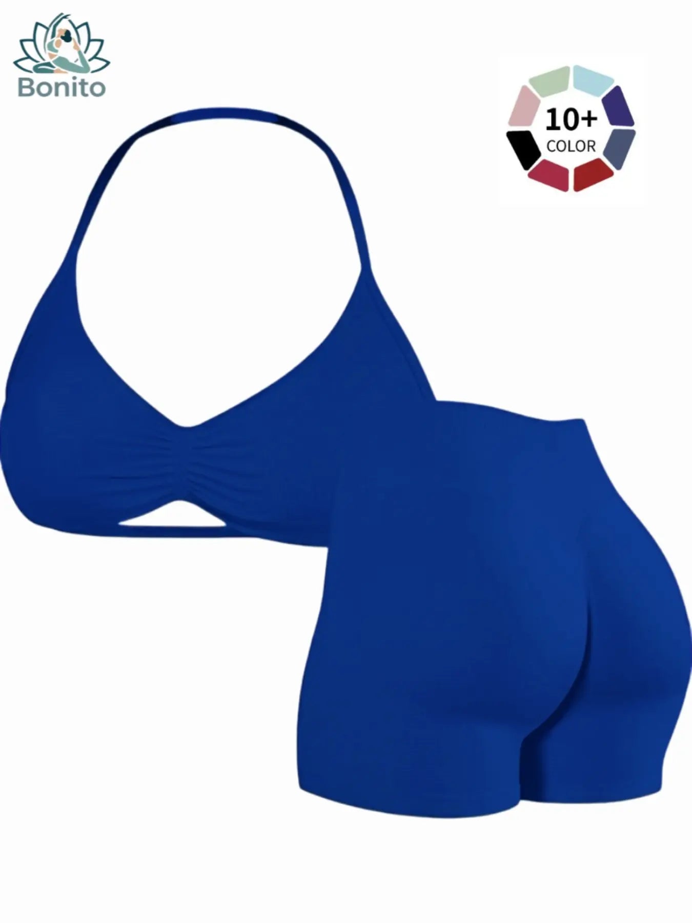 New Women'S Sporty Yoga Set, High-Waisted Tight-Fitting Shorts and Tank Top, Summer Fitness Outfit for Running and Gym Workouts, All Season Activewear, Fitness Clothes, Fitness Apparel, Fitness Clothing