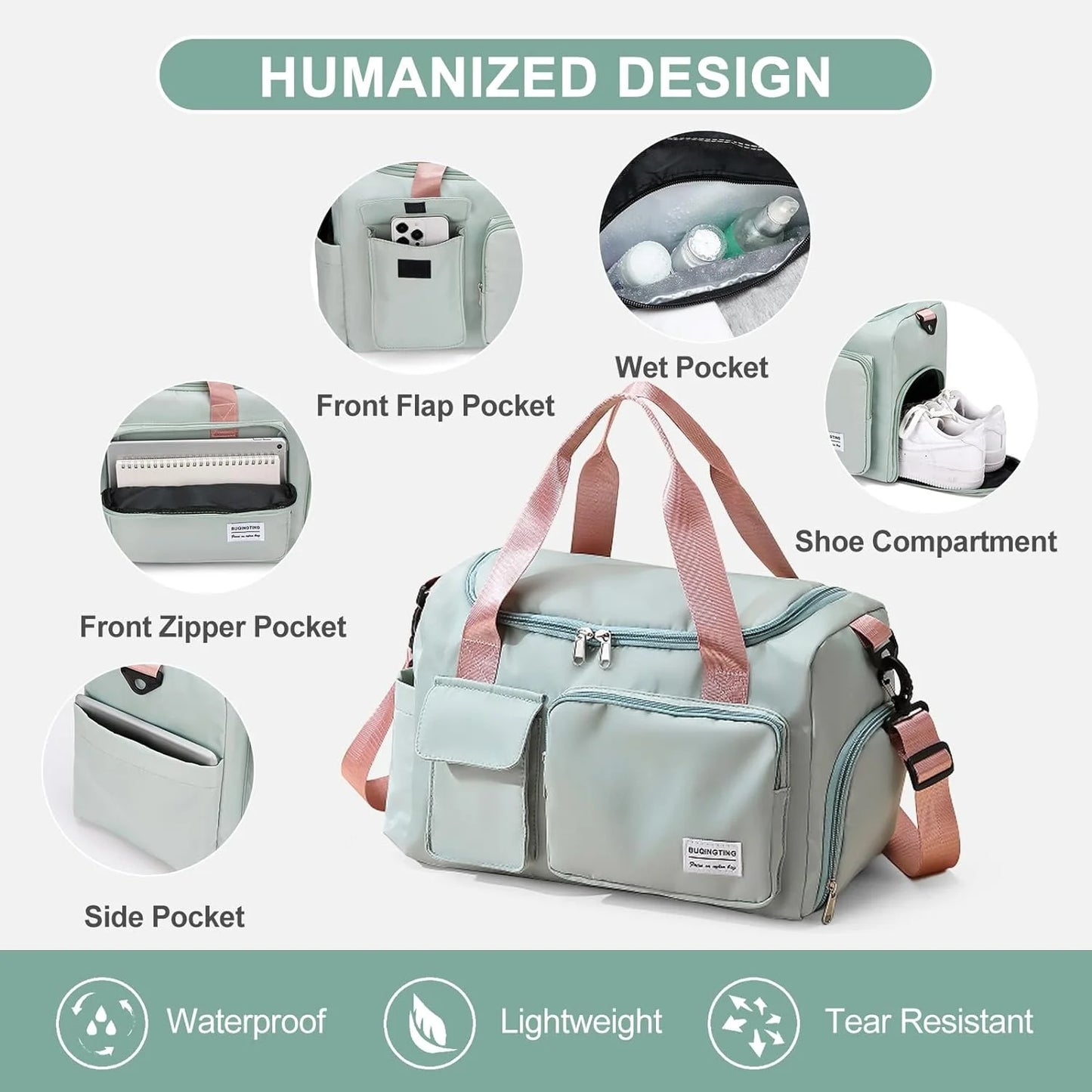 Compact Small Gym Bag – Durable Water-Resistant Sports Bag