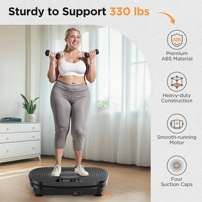 FED Fitness Feierdun Series VP2 Vibration Plate Whole Body Vibration Fitness Platform for Home Full Body Workout & Muscle Toning Training