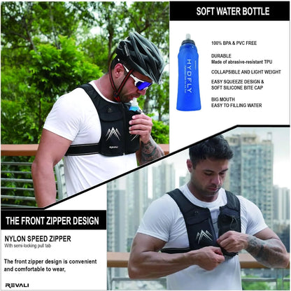 Hydration Running Vest with 500ml Bottle | Gymivo