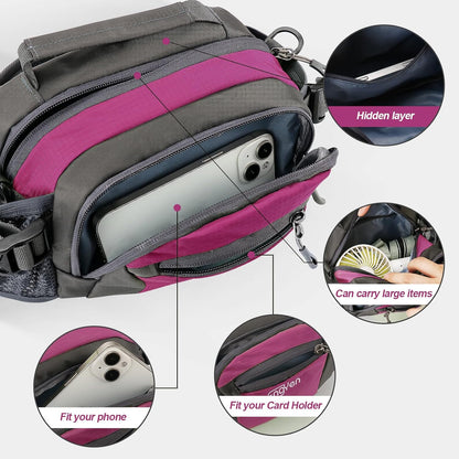 Gymivo Running Waist Bag | Sports Belt for Phone, Bottle & Travel Essentials