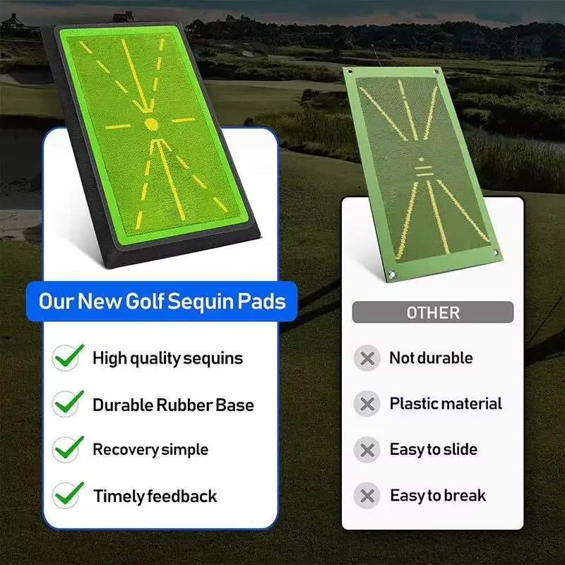 Golf Swing Training Mat | Impact Feedback Practice Mat | Gymivo