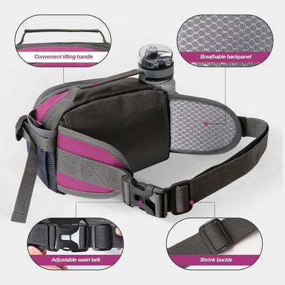 Gymivo Running Waist Bag | Sports Belt for Phone, Bottle & Travel Essentials