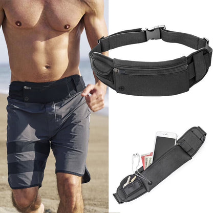 Gymivo Running Belt Bag | Lightweight Sports Waist Pack for Fitness & Travel
