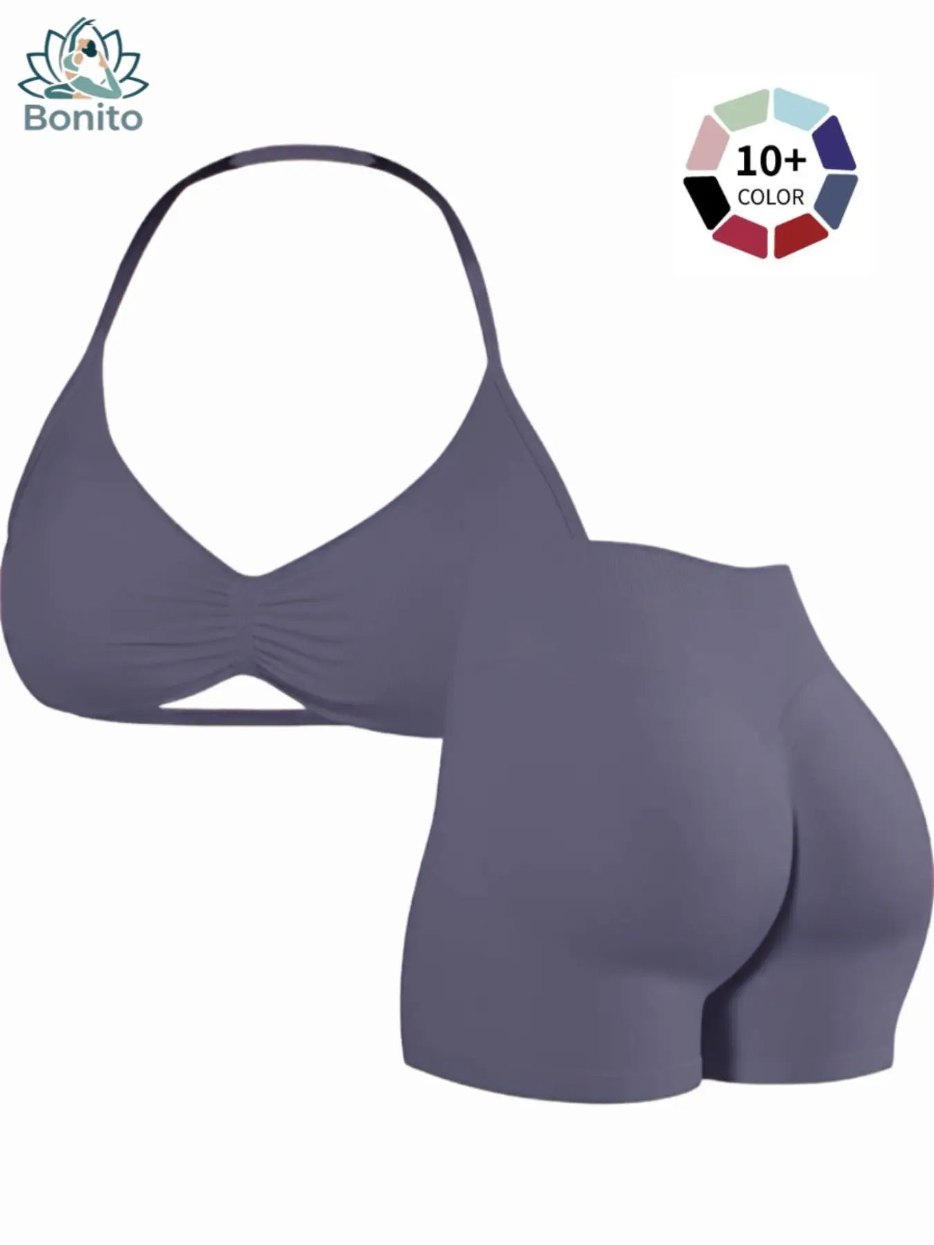 New Women'S Sporty Yoga Set, High-Waisted Tight-Fitting Shorts and Tank Top, Summer Fitness Outfit for Running and Gym Workouts, All Season Activewear, Fitness Clothes, Fitness Apparel, Fitness Clothing