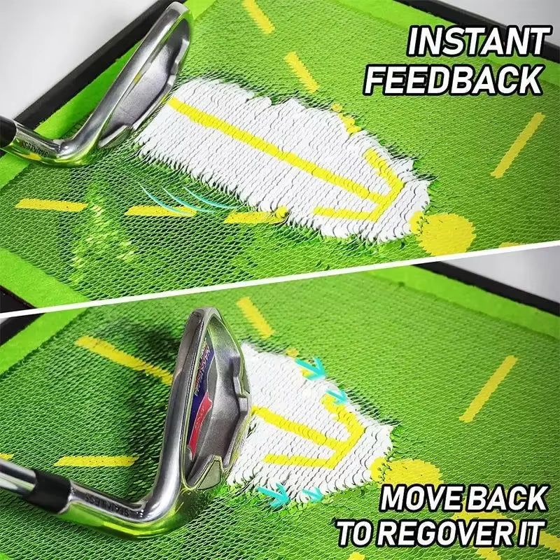 Golf Swing Training Mat | Impact Feedback Practice Mat | Gymivo