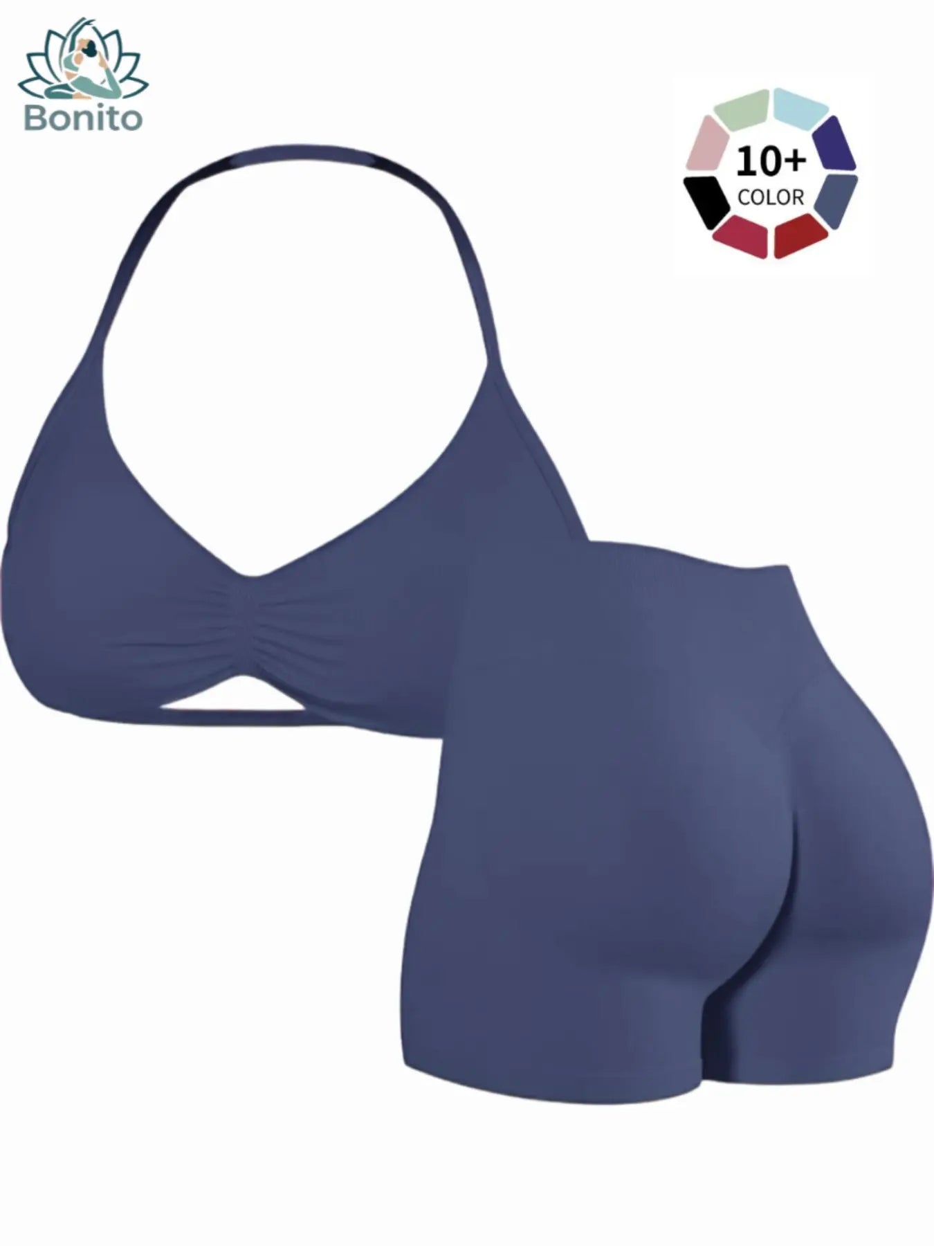 New Women'S Sporty Yoga Set, High-Waisted Tight-Fitting Shorts and Tank Top, Summer Fitness Outfit for Running and Gym Workouts, All Season Activewear, Fitness Clothes, Fitness Apparel, Fitness Clothing