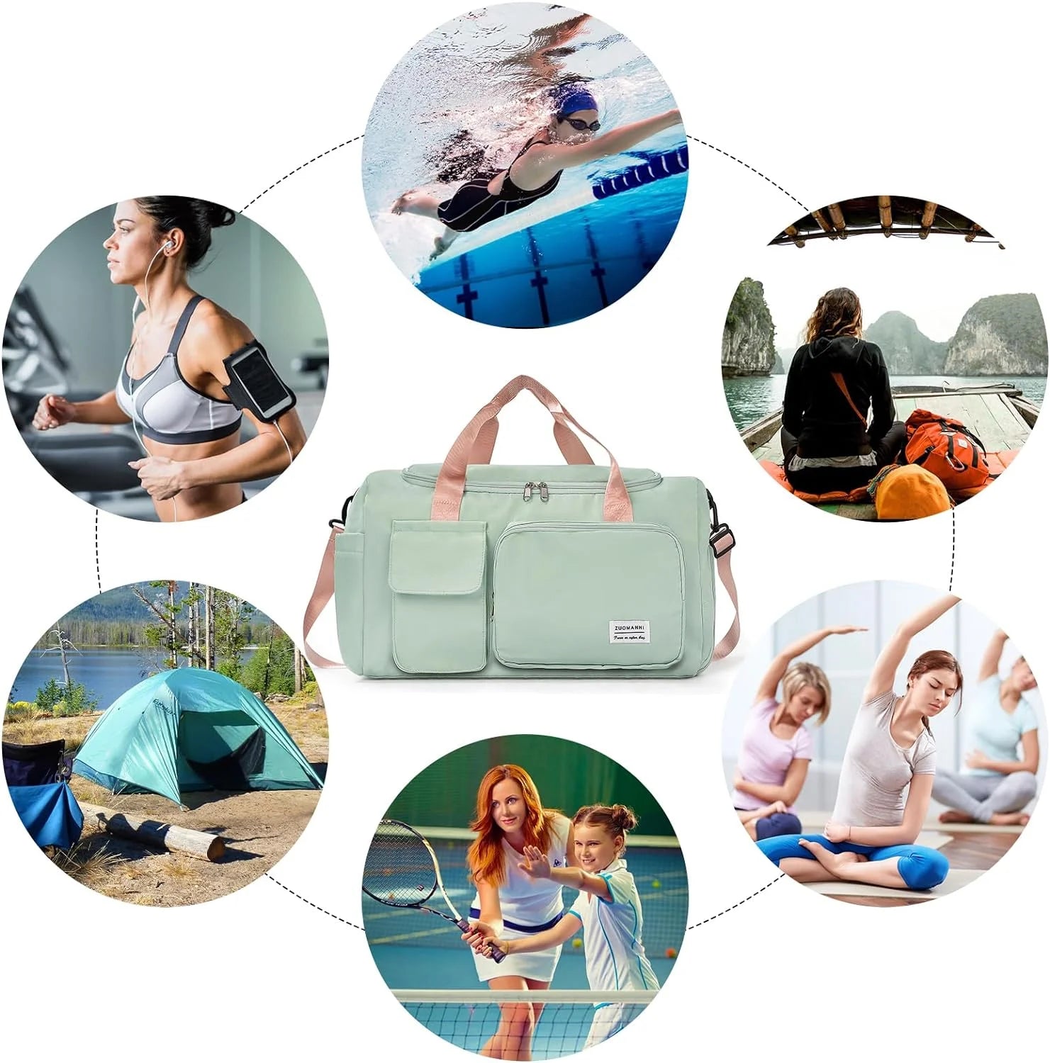 Compact Small Gym Bag – Durable Water-Resistant Sports Bag