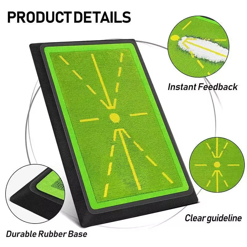 Golf Swing Training Mat | Impact Feedback Practice Mat | Gymivo