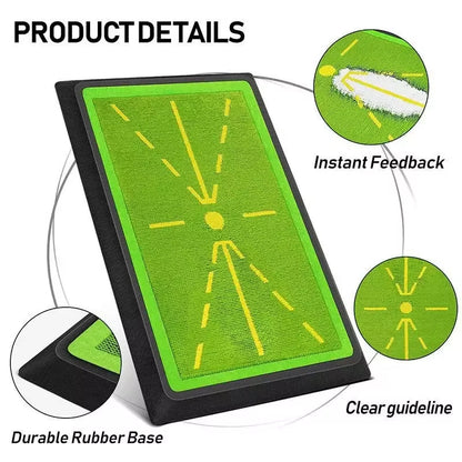 Golf Swing Training Mat | Impact Feedback Practice Mat | Gymivo