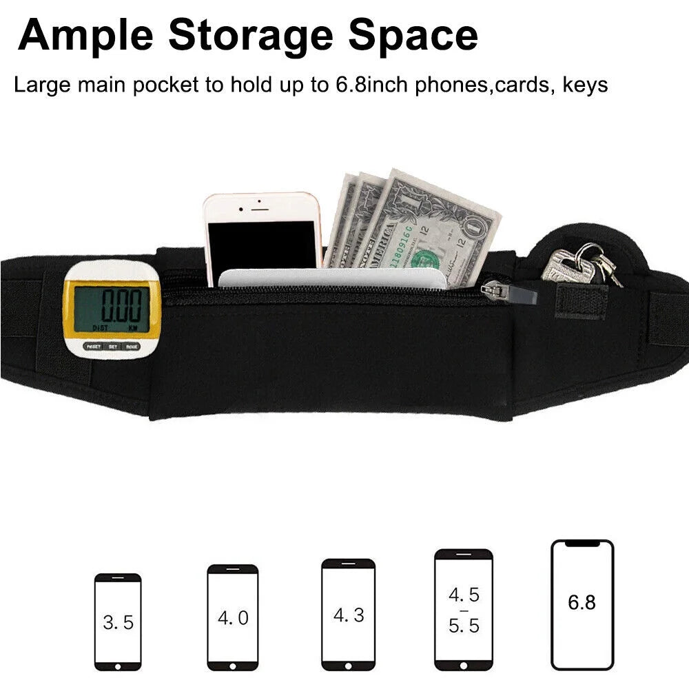 Gymivo Running Belt Bag | Lightweight Sports Waist Pack for Fitness & Travel
