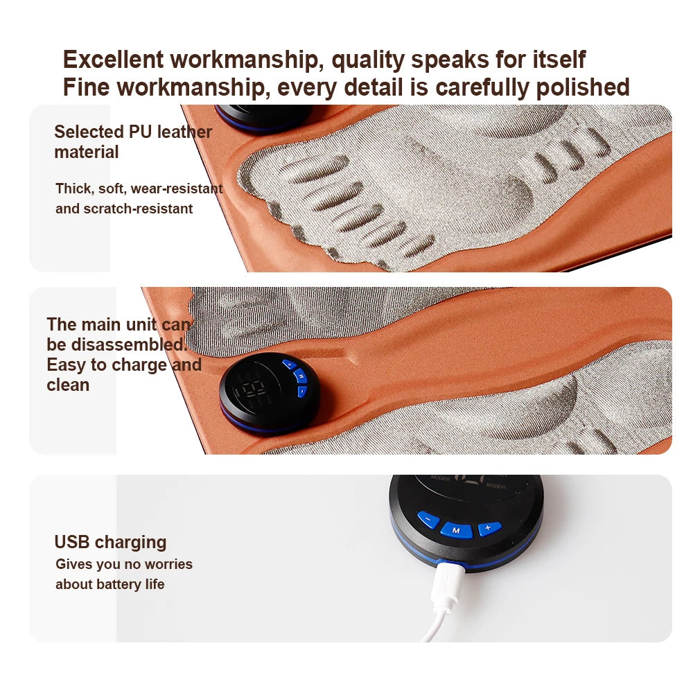 Gymivo EMS Foot Massager Pad – Electric Muscle Stimulator for Foot Relaxation & Recovery