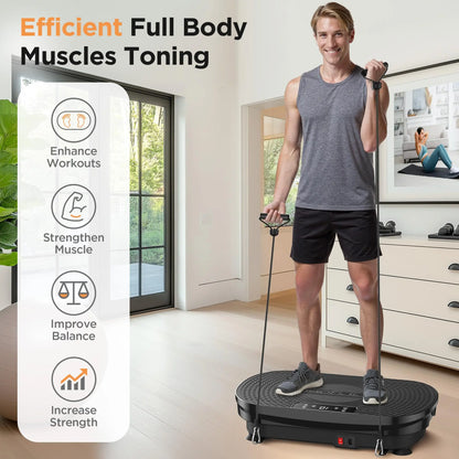 FED Fitness Feierdun Series VP2 Vibration Plate Whole Body Vibration Fitness Platform for Home Full Body Workout & Muscle Toning Training